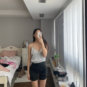 Aritzia Light Blue Silk Camisole S